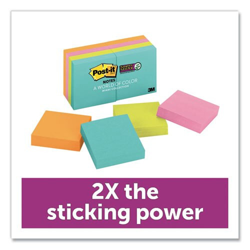 Pads In Miami Colors, 2 X 2, 90/pad, 8 Pads/pack Pads In Miami Colors, 2 X 2, 90/pad, 8 Pads/pack