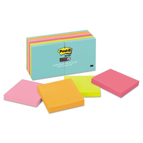 Pads In Miami Colors, 2 X 2, 90/pad, 8 Pads/pack Pads In Miami Colors, 2 X 2, 90/pad, 8 Pads/pack