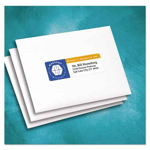 Vibrant Laser Color-print Labels W/ Sure Feed, 1 1/4 X 3 3/4, White, 300/pack Vibrant Laser Color-print Labels W/ Sure Feed, 1 1/4 X 3 3/4, White, 300/pack