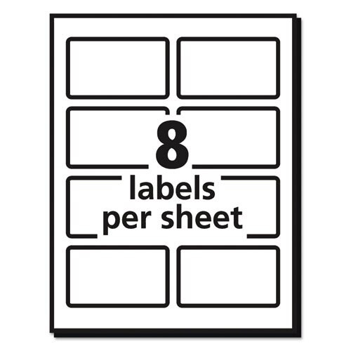Vibrant Laser Color-print Labels W/ Sure Feed, 2 X 3 3/4, White, 200/pk Vibrant Laser Color-print Labels W/ Sure Feed, 2 X 3 3/4, White, 200/pk