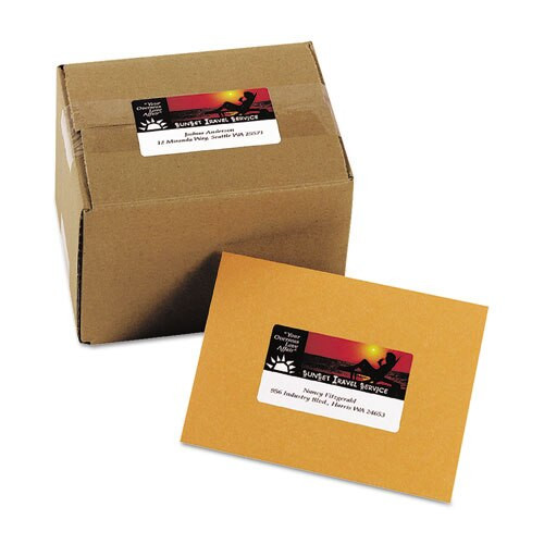 Vibrant Laser Color-print Labels W/ Sure Feed, 2 X 3 3/4, White, 200/pk Vibrant Laser Color-print Labels W/ Sure Feed, 2 X 3 3/4, White, 200/pk