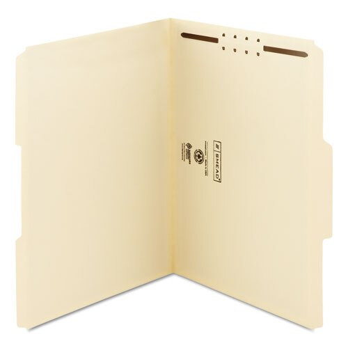 Top Tab 1-fastener Folders, 1/3-cut Tabs, Letter Size, 11 Pt. Manila, 50/box Top Tab 1-fastener Folders, 1/3-cut Tabs, Letter Size, 11 Pt. Manila, 50/box