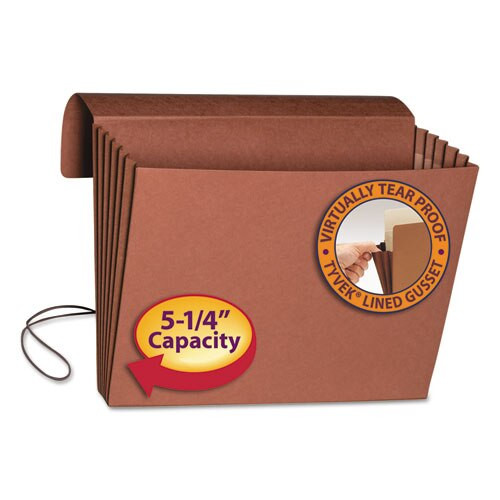 Extra-wide Expanding Wallets W/ Elastic Cord, 5.25" Expansion, 1 Section, Letter Size, Redrope Extra-wide Expanding Wallets W/ Elastic Cord, 5.25" Expansion, 1 Section, Letter Size, Redrope