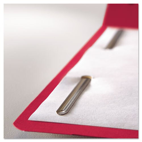 Top Tab Colored 2-fastener Folders, 1/3-cut Tabs, Letter Size, Red, 50/box Top Tab Colored 2-fastener Folders, 1/3-cut Tabs, Letter Size, Red, 50/box