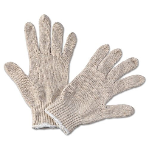 String Knit General Purpose Gloves, Large, Natural, 12 Pairs String Knit General Purpose Gloves, Large, Natural, 12 Pairs