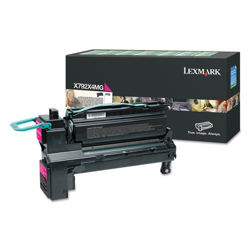 X792x4mg (x792) Return Program Extra High-yield Toner, 20000 Page-yield, Magenta X792x4mg (x792) Return Program Extra High-yield Toner, 20000 Page-yield, Magenta