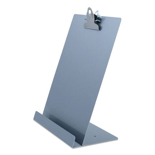 Free Standing Clipboard And Tablet Stand, 1" Clip Capacity, Holds 8.5 X 11, Silver Free Standing Clipboard And Tablet Stand, 1" Clip Capacity, Holds 8.5 X 11, Silver