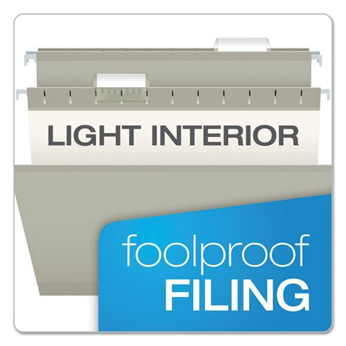 Colored Reinforced Hanging Folders, Legal Size, 1/5-cut Tab, Gray, 25/box Colored Reinforced Hanging Folders, Legal Size, 1/5-cut Tab, Gray, 25/box