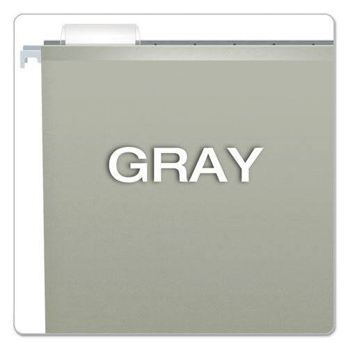 Colored Reinforced Hanging Folders, Legal Size, 1/5-cut Tab, Gray, 25/box Colored Reinforced Hanging Folders, Legal Size, 1/5-cut Tab, Gray, 25/box