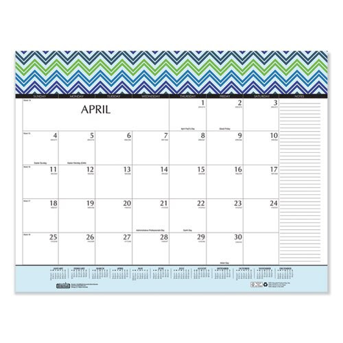 100% Recycled Geometric Desk Pad Calendar, 22 X 17, 2021 100% Recycled Geometric Desk Pad Calendar, 22 X 17, 2021