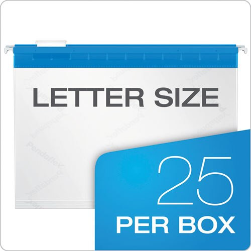 Poly Hanging Folders, Letter Size, 1/5-cut Tab, Assorted, 25/box Poly Hanging Folders, Letter Size, 1/5-cut Tab, Assorted, 25/box