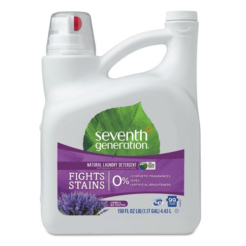 Natural Liquid Laundry Detergent, Lavender And Blue Eucalyptus, 99 Loads, 150 Oz Natural Liquid Laundry Detergent, Lavender And Blue Eucalyptus, 99 Loads, 150 Oz