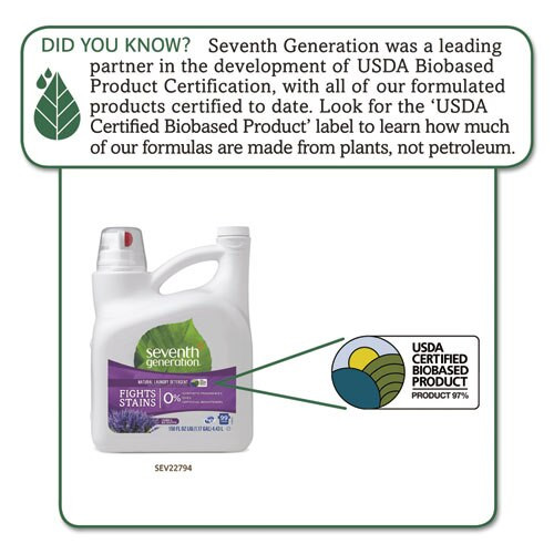 Natural Liquid Laundry Detergent, Lavender And Blue Eucalyptus, 99 Loads, 150 Oz Natural Liquid Laundry Detergent, Lavender And Blue Eucalyptus, 99 Loads, 150 Oz