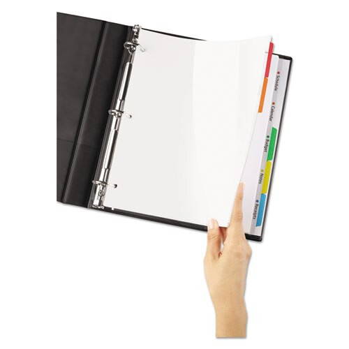 Clear Easy View Plastic Dividers With Multicolored Tabs And Sheet Protector, 5-tab, 11 X 8.5, Clear, 1 Set Clear Easy View Plastic Dividers With Multicolored Tabs And Sheet Protector, 5-tab, 11 X 8.5, Clear, 1 Set