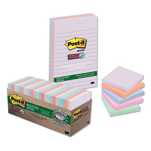 Recycled Notes In Bali Colors, Lined, 4 X 6, 90-sheet, 3/pack Recycled Notes In Bali Colors, Lined, 4 X 6, 90-sheet, 3/pack