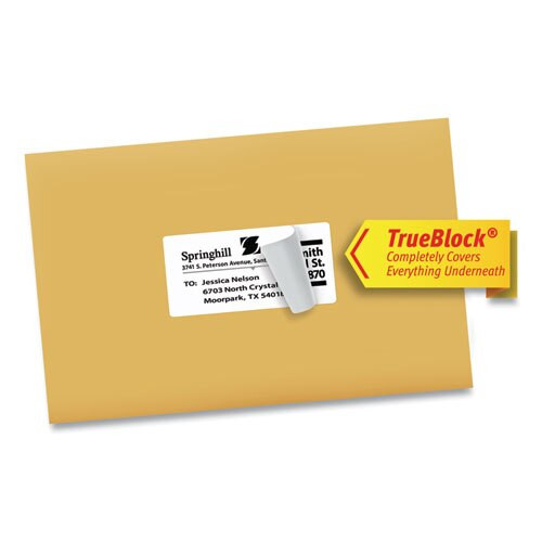 Shipping Labels W/ Trueblock Technology, Inkjet Printers, 3.5 X 5, White, 4/sheet, 25 Sheets/pack Shipping Labels W/ Trueblock Technology, Inkjet Printers, 3.5 X 5, White, 4/sheet, 25 Sheets/pack