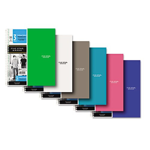 Trend Wirebound Notebook, 5 Subjects, Medium/college Rule, Assorted Color Covers, 11 X 8.5, 200 Sheets Trend Wirebound Notebook, 5 Subjects, Medium/college Rule, Assorted Color Covers, 11 X 8.5, 200 Sheets