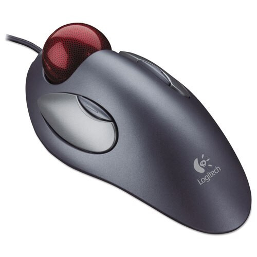 Trackman Marble Mouse, Usb 1.0, Left/right Hand Use, Gray/red Trackman Marble Mouse, Usb 1.0, Left/right Hand Use, Gray/red