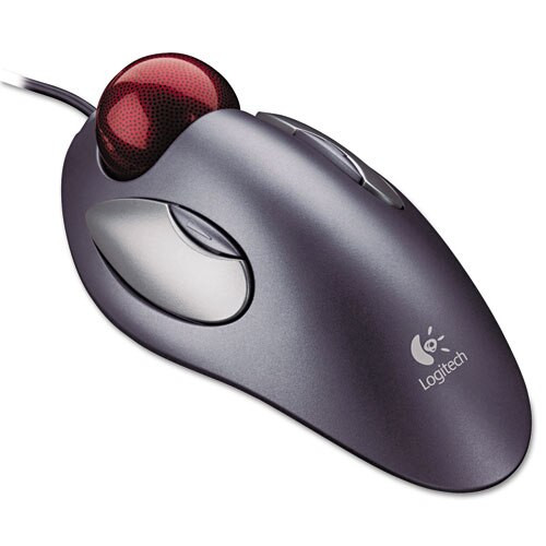 Trackman Marble Mouse, Usb 1.0, Left/right Hand Use, Gray/red Trackman Marble Mouse, Usb 1.0, Left/right Hand Use, Gray/red