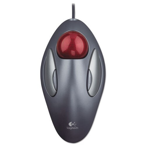 Trackman Marble Mouse, Usb 1.0, Left/right Hand Use, Gray/red Trackman Marble Mouse, Usb 1.0, Left/right Hand Use, Gray/red