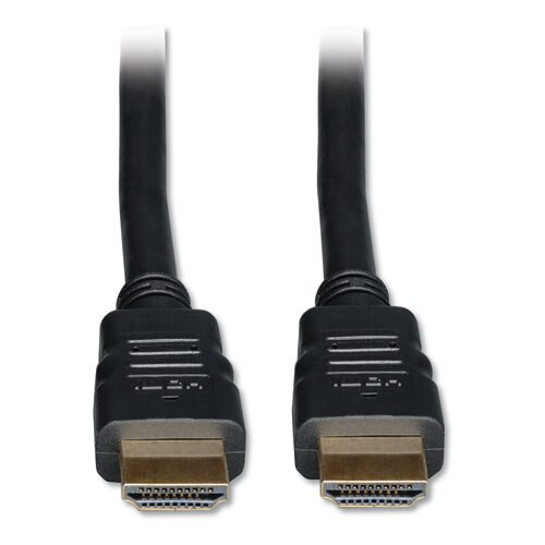 High Speed Hdmi Cable With Ethernet, Digital Video With Audio (m/m), 3 Ft, Black High Speed Hdmi Cable With Ethernet, Digital Video With Audio (m/m), 3 Ft, Black