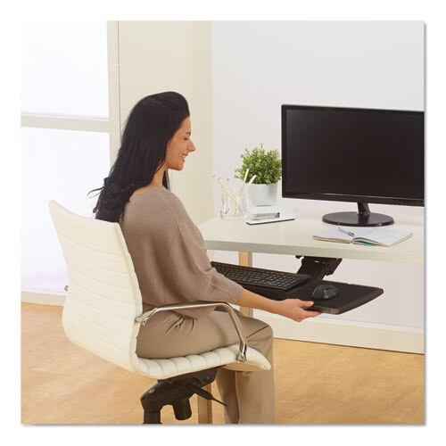 Adjustable Keyboard Platform With Smartfit System, 21.25w X 10d, Black Adjustable Keyboard Platform With Smartfit System, 21.25w X 10d, Black