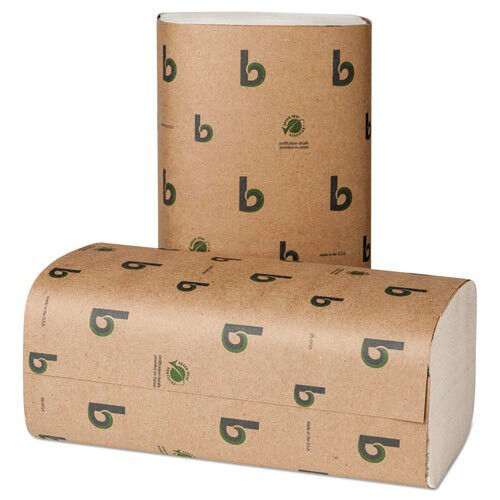 Boardwalk Green Single-fold Towels, Natural White,9 1/8x10 1/4, 250/pk,16 Pks/ct Boardwalk Green Single-fold Towels, Natural White,9 1/8x10 1/4, 250/pk,16 Pks/ct