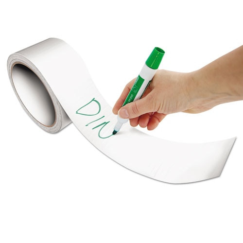 Dry Erase Tape, 3" Core, 1.88" X 5 Yds, White Dry Erase Tape, 3" Core, 1.88" X 5 Yds, White