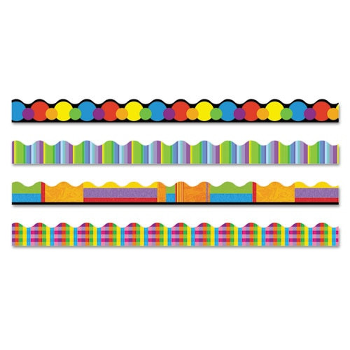 Terrific Trimmers Border, 2 1/4 X 39" Panels, Lotsa Spots, Assorted, 48/set Terrific Trimmers Border, 2 1/4 X 39" Panels, Lotsa Spots, Assorted, 48/set