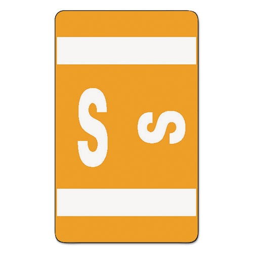 Alphaz Color-coded Second Letter Alphabetical Labels, S, 1 X 1.63, Orange, 10/sheet, 10 Sheets/pack Alphaz Color-coded Second Letter Alphabetical Labels, S, 1 X 1.63, Orange, 10/sheet, 10 Sheets/pack