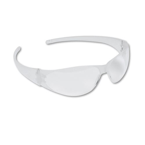 Checkmate Wraparound Safety Glasses, Clr Polycarb Frm, Uncoated Clr Lens, 12/box Checkmate Wraparound Safety Glasses, Clr Polycarb Frm, Uncoated Clr Lens, 12/box