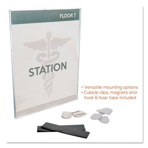 Superior Image Cubicle Sign Holder, 8 1/2 X 11 Insert, Clear Superior Image Cubicle Sign Holder, 8 1/2 X 11 Insert, Clear