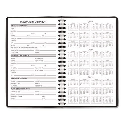 Daily Appointment Book With 15-minute Appointments, 8.5 X 5.5, Black, 2021 Daily Appointment Book With 15-minute Appointments, 8.5 X 5.5, Black, 2021