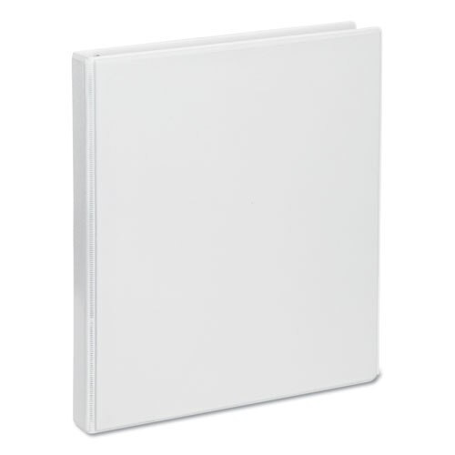 Deluxe Round Ring View Binder, 3 Rings, 0.5" Capacity, 11 X 8.5, White Deluxe Round Ring View Binder, 3 Rings, 0.5" Capacity, 11 X 8.5, White