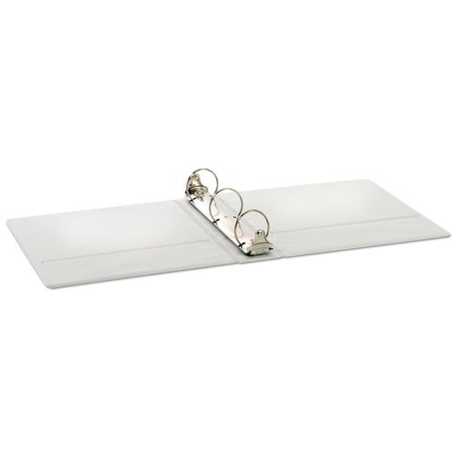 Treated Binder Clearvue Locking Round Ring Binder, 3 Rings, 2" Capacity, 11 X 8.5, White Treated Binder Clearvue Locking Round Ring Binder, 3 Rings, 2" Capacity, 11 X 8.5, White