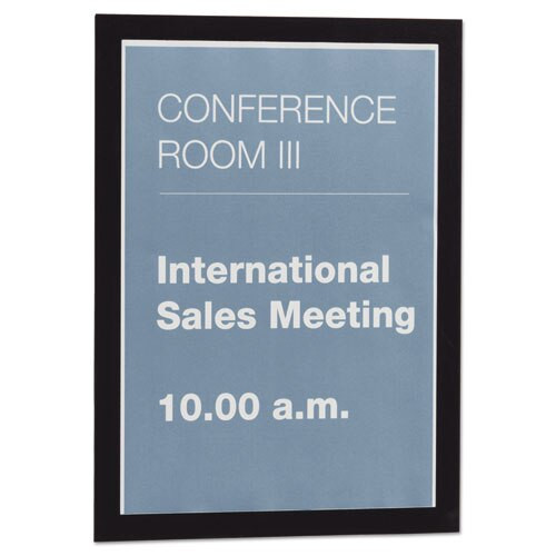 Duraframe Sign Holder, 8 1/2 X 11, Black Frame, 2 Per Pack Duraframe Sign Holder, 8 1/2 X 11, Black Frame, 2 Per Pack