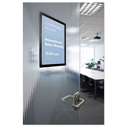 Duraframe Sign Holder, 8 1/2 X 11, Black Frame, 2 Per Pack Duraframe Sign Holder, 8 1/2 X 11, Black Frame, 2 Per Pack