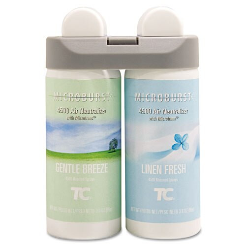 Microburst Duet Refills, Gentle Breeze/linen Fresh, 3 Oz, 4/carton Microburst Duet Refills, Gentle Breeze/linen Fresh, 3 Oz, 4/carton