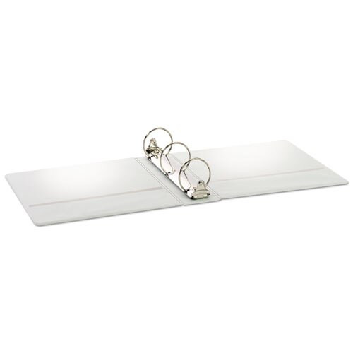 Treated Binder Clearvue Locking Round Ring Binder, 3 Rings, 3" Capacity, 11 X 8.5, White Treated Binder Clearvue Locking Round Ring Binder, 3 Rings, 3" Capacity, 11 X 8.5, White