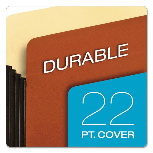 File Pocket W/ Tyvek, 3.5" Expansion, Letter Size, Redrope, 10/box File Pocket W/ Tyvek, 3.5" Expansion, Letter Size, Redrope, 10/box