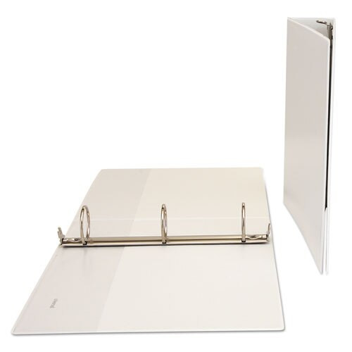 Deluxe Round Ring View Binder, 3 Rings, 2" Capacity, 11 X 8.5, White Deluxe Round Ring View Binder, 3 Rings, 2" Capacity, 11 X 8.5, White