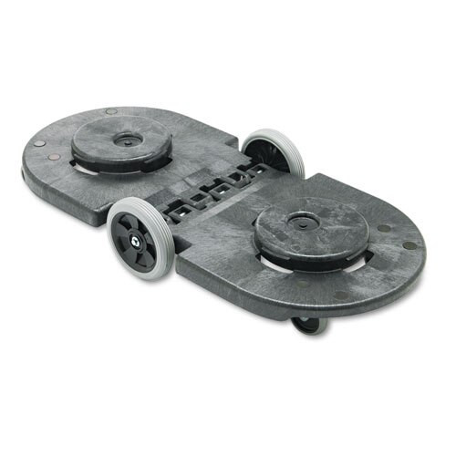 Tandem Dolly, Two-container, 300 Lb Capacity, 20.25w X 45d X 8h, Black