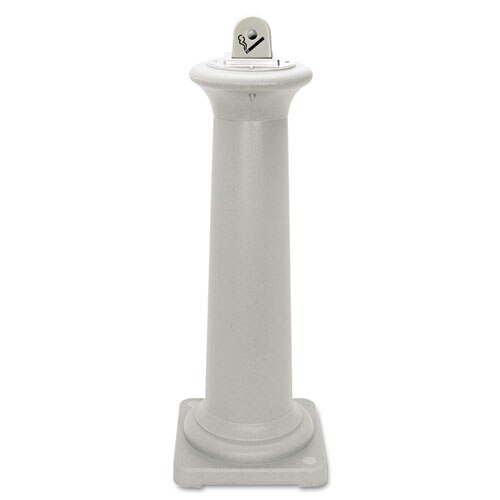 Groundskeeper Tuscan Receptacle, 13 X 13 X 38.38, Black Groundskeeper Tuscan Receptacle, 13 X 13 X 38.38, Black