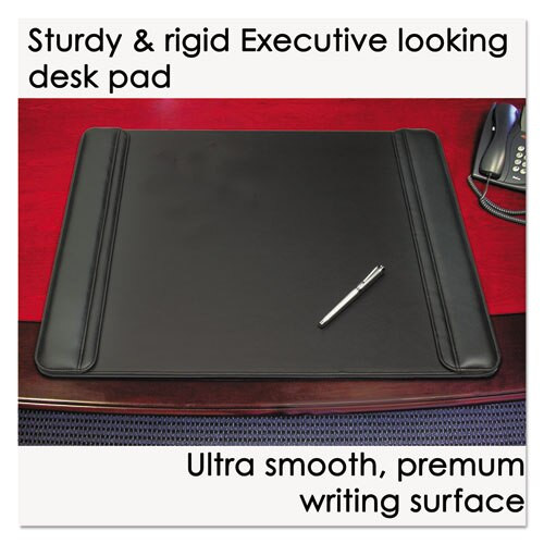 Sagamore Desk Pad W/flip-open Side Panels, 36 X 20, Black Sagamore Desk Pad W/flip-open Side Panels, 36 X 20, Black