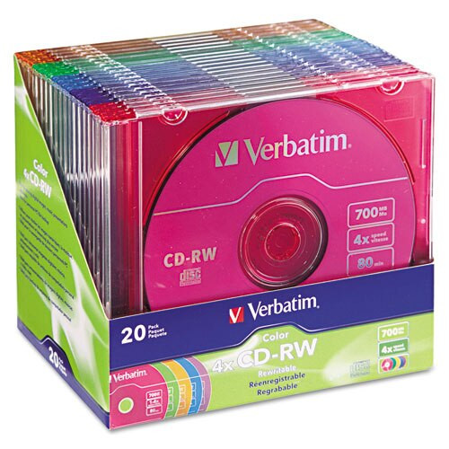 Cd-rw Discs, 700mb/80min, 4x, Spindle, Matte Silver, 25/pack Cd-rw Discs, 700mb/80min, 4x, Spindle, Matte Silver, 25/pack