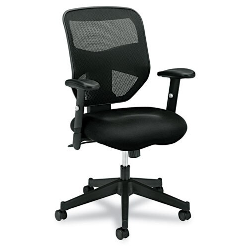 Vl531 Mesh High-back Task Chair With Adjustable Arms, Supports Up To 250 Lbs., Black Seat/black Back, Black Base Vl531 Mesh High-back Task Chair With Adjustable Arms, Supports Up To 250 Lbs., Black Seat/black Back, Black Base