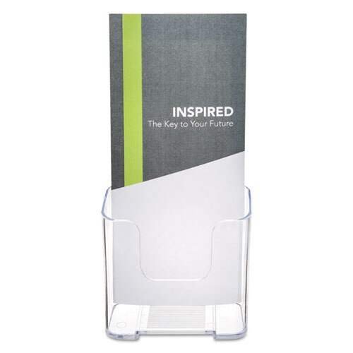 Docuholder For Countertop/wall-mount, Leaflet Size, 4.25w X 3.25d X 7.75h, Clear Docuholder For Countertop/wall-mount, Leaflet Size, 4.25w X 3.25d X 7.75h, Clear
