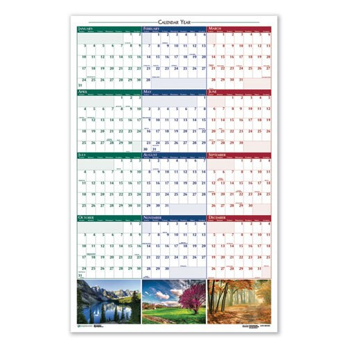 Recycled Earthscapes Nature Scene Reversible Yearly Wall Calendar, 18 X 24, 2021 Recycled Earthscapes Nature Scene Reversible Yearly Wall Calendar, 18 X 24, 2021
