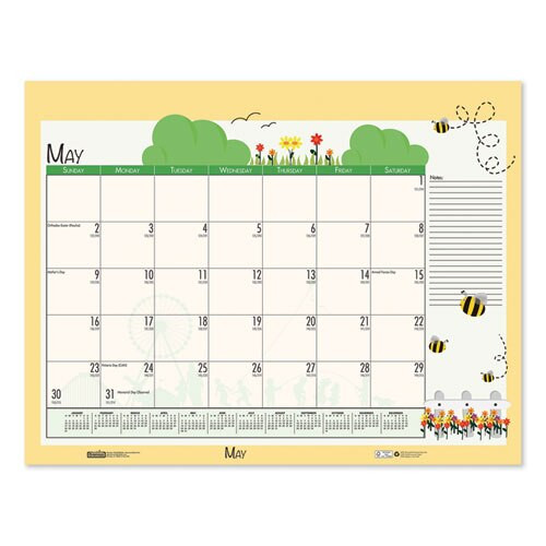 Earthscapes Seasonal Desk Pad Calendar, 18.5 X 13, 2021 Earthscapes Seasonal Desk Pad Calendar, 18.5 X 13, 2021