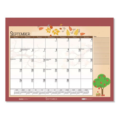 Earthscapes Seasonal Desk Pad Calendar, 18.5 X 13, 2021 Earthscapes Seasonal Desk Pad Calendar, 18.5 X 13, 2021